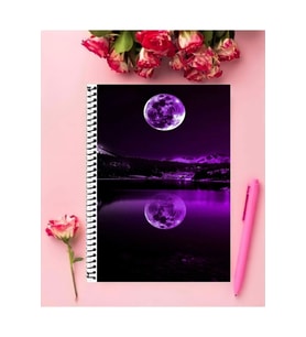 Manzara Defter 1 Adet Özel Tasarım A4 Boyutu 21*29 Cm Telli Çizgili defter