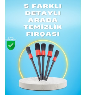5'li Araba Temizlik Fırçaları-farklı Boyutlu Fırçalarla Derinlemesine Temizlik