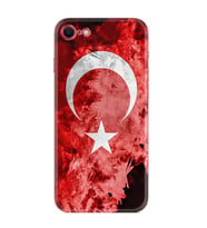 Apple iPhone 5 6 7 8 Plus Se XR Kılıf Desemli Silikon Şanlı Türk Bayrağı 3 1395