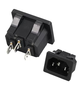 Ic-212B C14 Power Soket Erkek Kulaksız As-04