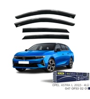 Opel Astra Uyumlu L Kromlu Cam Rüzgarlığı -2022 Parça