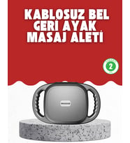 Fonksiyonlu Şarjlı Masaj Aleti 6 Başlık 2000 Mah Ergonomik Gövde
