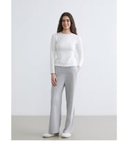 LCW DREAM Gri Beli Lastikli Geniş Paça Kadın Pijama Altı