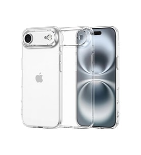 iPhone 17 Air Lüx Şeffaf Silikon - Şeffaf