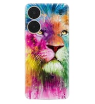 Realme C55 Kılıf Resimli Desenli Baskılı Silikon Colorfull Leon 2 1388