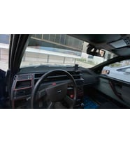 Dijital Göstergeli Fiat Tempra / Tipo Modellerine Uygun Torpido Koruma Halısı Siyah Kenar Renk Siyah