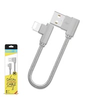 Ally İphone Lightning Eğik Başlı Halat Usb Kablo 20cm-(5775) - SSSSSS6955-3249