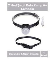 Özel Üretim Oynar Başlık Mıknatıs Sabitleme Esnek Lastik COB4 Led 7 Mod Şarjlı Kafa Kamp Av Lambası