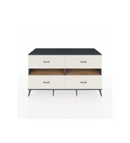 Kronos Konsol 2 Raflı 4 Çekmeceli  176x59x99 Antrasit-Çam/Aytaşı
