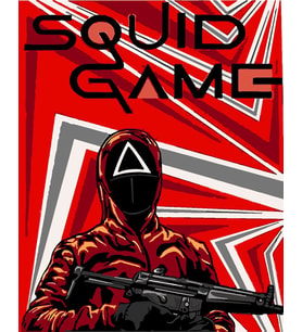 Squid Game Sayılarla Boyama Seti 40x 50 cm (Tuvale Gerili)