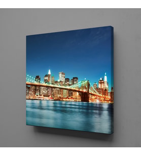 NEWYORK KÖPRÜSÜ KANVAS TABLO 150x150cm