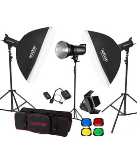 Godox SK400 II W/S 3'lü Stüdyo Paraflaş SoftBox Kit (400 Watt)