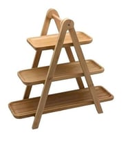 BAMBOO 3 KATLI SUNUMLUK - MUTFAK RAFI 45X18X47