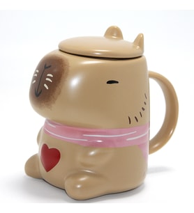 3D Kapibara Capybara Tasarımı Porselen Kupa Bardak Alk4510
