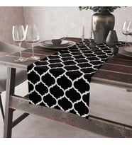 Alkanhomes Morocco Desenli Lazer Kesimli Dijital Baskılı Dekoratif Runner