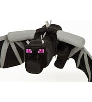 Minecraft Shadow Dragon Gölge Ejderha Peluş Oyuncak 60 CM (Siyah)
