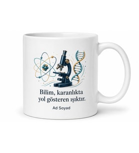 Fen Bilimleri Öğretmenine Özel Baskılı Kupa Bardak Hediye