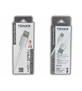 Tonex MA92 LIGHTNING 3.0A 18W iPhone USB Kablo