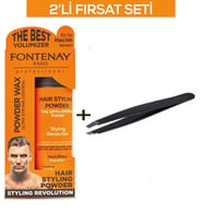 Fontenay Saç Şekillendirici Pudra Toz Wax Ultra Strong Turuncu + Cımbız No:111 2'Li Set