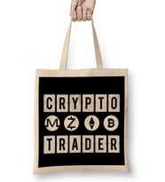 Crypto Trader Bitcoin Blockchain Distressed 02 Bez Çanta Uzun Saplı
