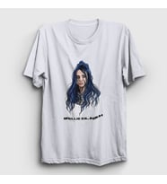 Presmono Unisex Beyaz PO Billie Eilish T-Shirt 154677tt (Beyaz)