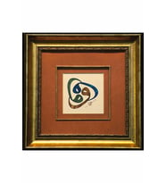 İslami Tablo 35x35 cm Hat Sanatı El Yazması Dekoratif Çerçeveli 3'lü VAV