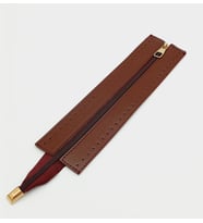 Angel Çanta Aksesuar Bordo Renk 28 Cm Derili Fermuar Light Gold Metalli