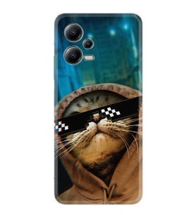 Xiaomi Poco X5 5g Kılıf Resimli Desenli Silikon Platinium Series Troll Cat 1897
