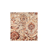 Bursa İpek Kahverengi Flower Desen Twill İpek Eşarp