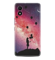 TCL 303 Kılıf Resimli Desenli Baskılı Silikon Flowers Cat 2 1349
