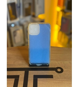 iPhone 11 Pro Uyumlu Parıltılı Desenli Renkli Şeffaf Silikon Kılıf (Mavi)