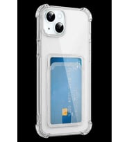 Apple iPhone 15 Uyumlu Kılıf Kart Şeffaf Silikon - Şeffaf