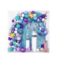 DENİZ KIZI TEMALI BALON ZİNCİR SET