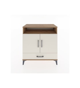 Hyperion Şifonyer 3 Raflı Tek Çekmeceli 2 Kapaklı 88x44x96 Çam-Aytaşı