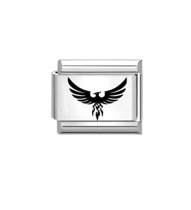 Çelik anka kuşu charm