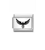 Çelik anka kuşu charm