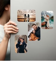 Kişiye Özel Ahşap Fotoğraflı UV Baskılı Magnet
