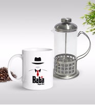 BK Gift Kişiye Özel Baba Godfather Tasarımlı Kupa & French Press Seti-17 (Model 1)