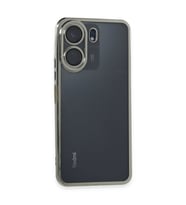Xiaomi Redmi 13C Kılıf Razer Lensli Silikon - Gümüş