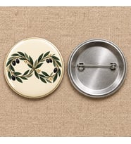 Sonsuz Zeytin Filistin Temalı 58 mm İğneli Rozet