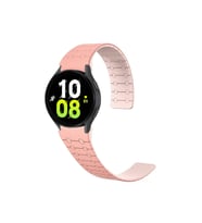 Samsung Galaxy Watch 5 40mm Uyumlu Zore KRD-111 20mm Çizgili Desenli Silikon Kordon
