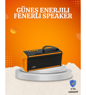 Northcity Taşınabilir J-IPOX P520 1200 mAh Bluetooth Hoparlör - Solar Enerji Destekli, Mikrofonlu ve FM Radyo