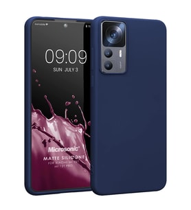 Microsonic Matte Silicone Xiaomi Mi 12T Kılıf Lacivert