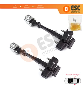Renault Captur MK1 J87 H5 J5 2013-2019 824305607R İçin 2 EA Arka Sağ ve Sol Kapı Gergi Yayı