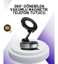 Manyetik Araç Telefon Tutucu 360 Derece Dönebilen Vakumlu Stand