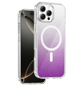 Northcity Onegif Apple iPhone 16 Pro Max Uyumlu Sora Simli Magsafe Kapak - Mor