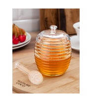 Lorenzo Kaşıklı Cam Bal Kavanozu - 240ml