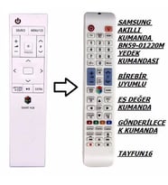 SAMSUNG AKILLI KUMANDA BN59-01220M BEYAZ YEDEK KUMANDA