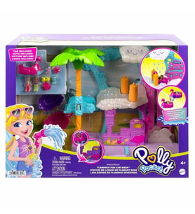 Polly Pocket Flamingo Araba Su Eğlencesi Oyun Seti