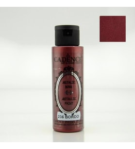 METALİK SEDEFLİ BOYA 236 BORDO 70ML